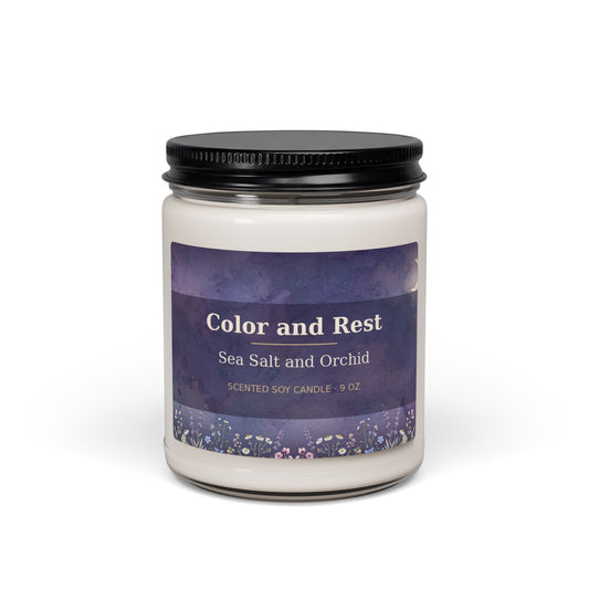 Color and Rest Scented Soy Candle, 9oz