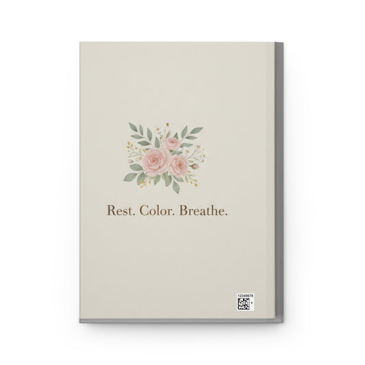 Color and Rest Wellness Journal — Hardcover Lined Journal for Mindfulness, Gratitude & Daily Reflection