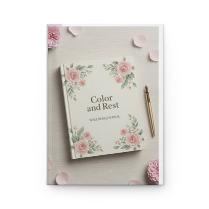 Color and Rest Wellness Journal — Hardcover Lined Journal for Mindfulness, Gratitude & Daily Reflection