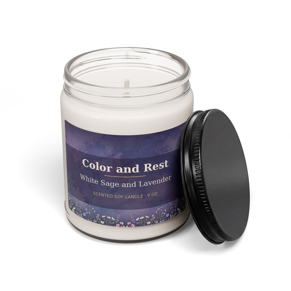 Color and Rest Scented Soy Candle, 9oz