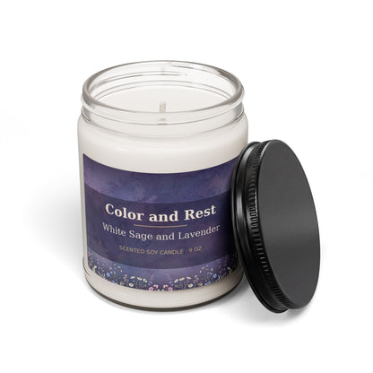 Color and Rest Scented Soy Candle, 9oz