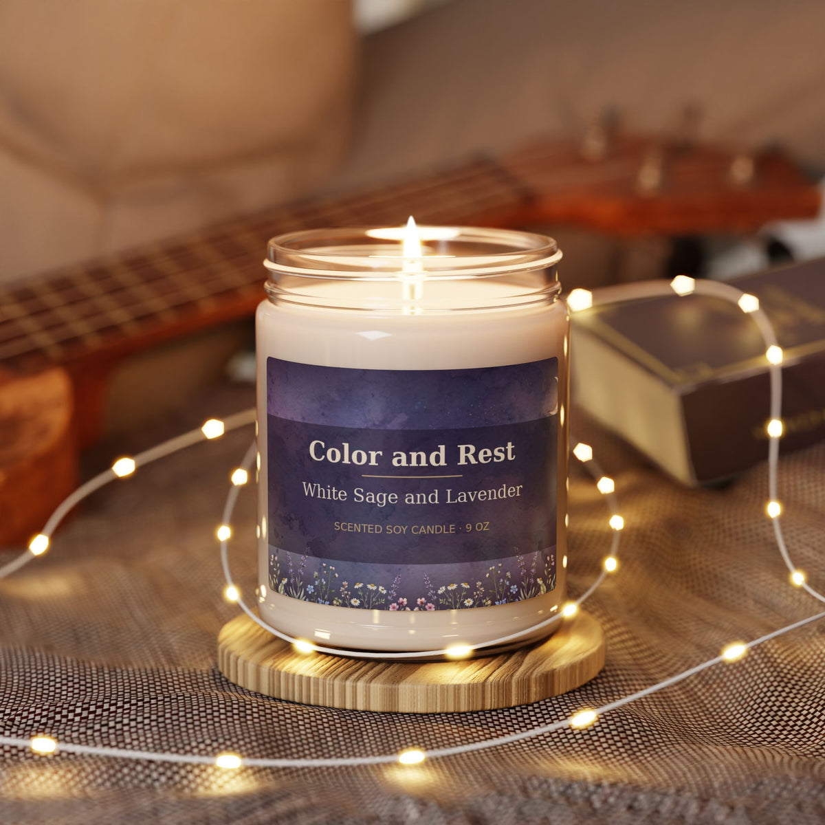 Color and Rest Scented Soy Candle, 9oz