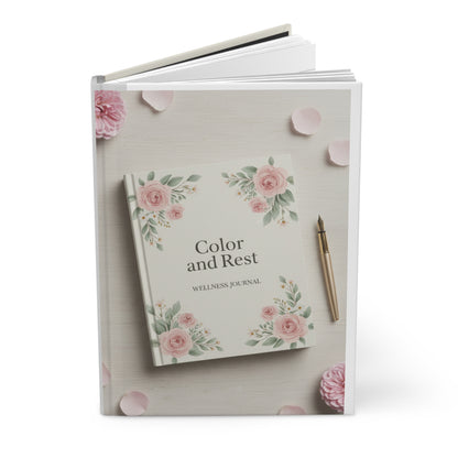 Color and Rest Wellness Journal — Hardcover Lined Journal for Mindfulness, Gratitude & Daily Reflection