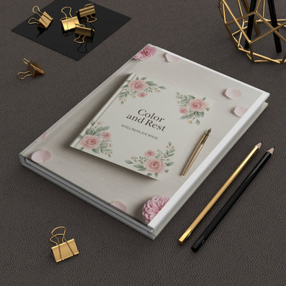 Color and Rest Wellness Journal — Hardcover Lined Journal for Mindfulness, Gratitude & Daily Reflection