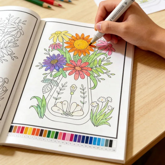 A Coloring Book Featuring 32 Plant and Animal Patterns an Adult Color-filling and Coloring Stress-relieving Book Good Art Gift
