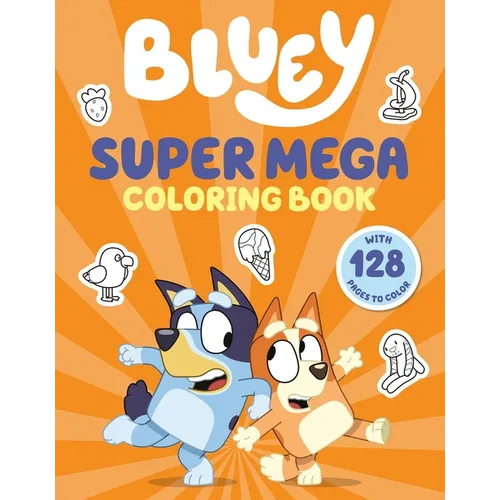 Bluey: Super Mega Coloring Book - Paperback