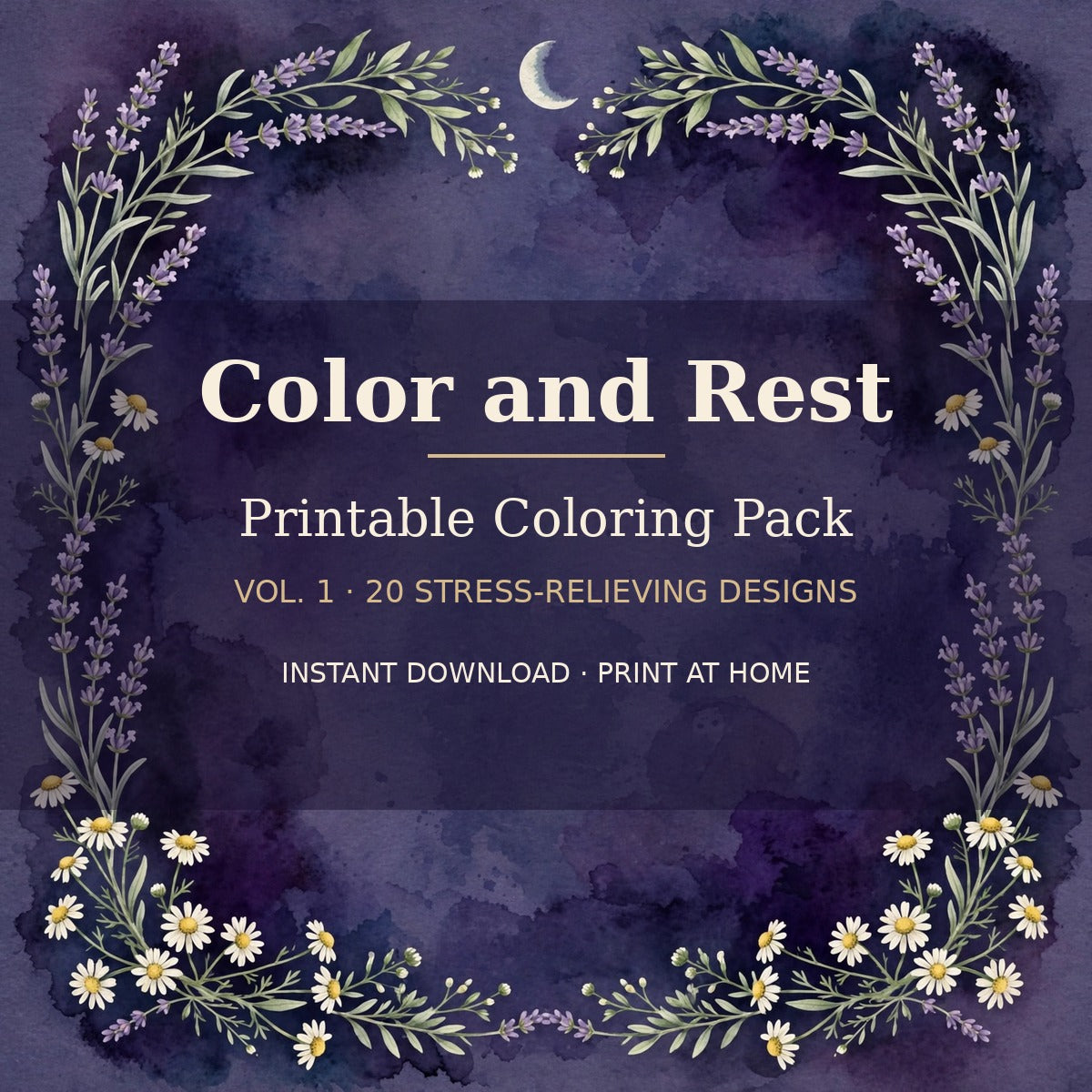Color and Rest Printable Coloring Pack Vol. 1